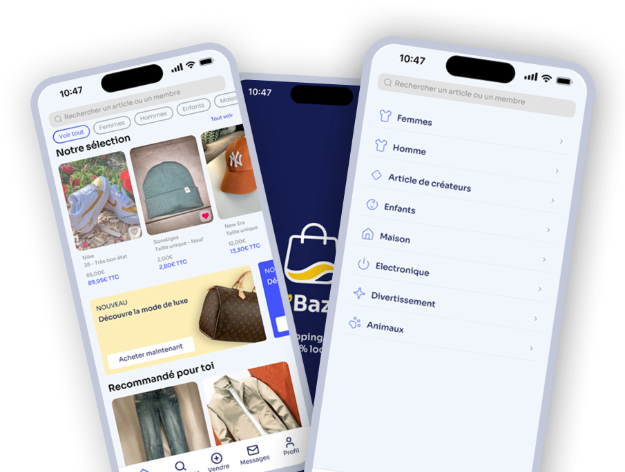 Images de notre application